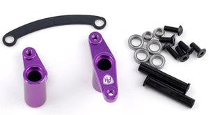 Aluminum Ball Bearing Steering Bellcrank Set Purple, HPI RS4