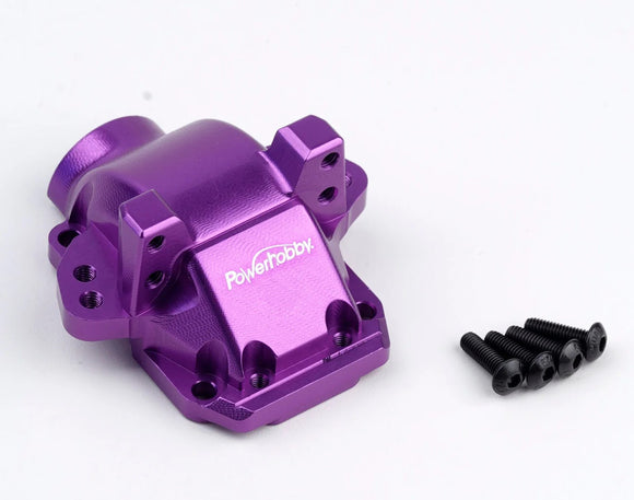 Aluminum Front or Rear Gearbox Housing Cover Purple, HPI RS4