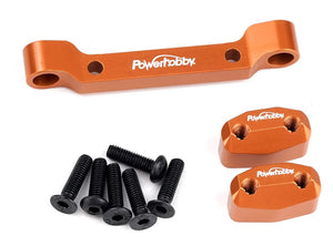 Aluminum Rear Pivot Block Orange, HPI RS4 Sport3