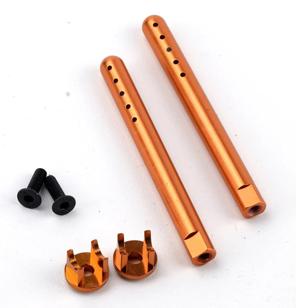 Aluminum Front Body Mounts Orange, HPI RS4 Sport3