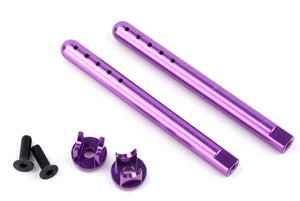 Aluminum Front Body Mounts Purple, HPI RS4 Sport3