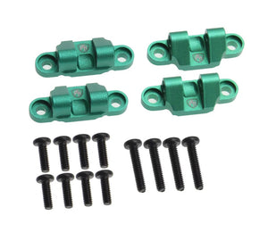 Aluminum Lower Shock Mount, Green, for Losi Mini LMT