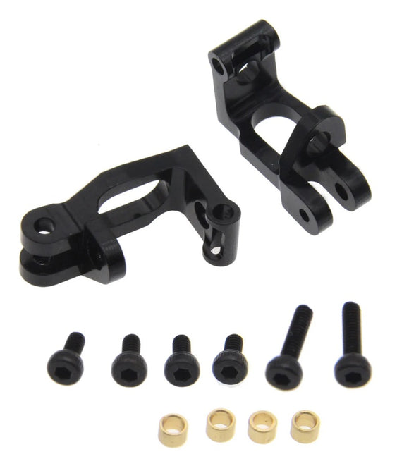 Aluminum Front C-Hub, Black, for Kyosho Mini-Z MB-010