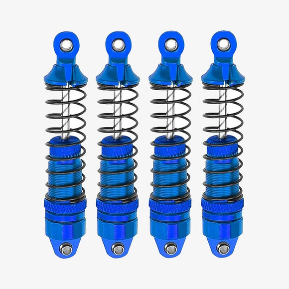 Aluminum Front & Rear Shocks, for Arrma Grom, Blue, 4pcs