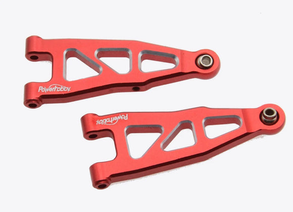 Aluminum Front Lower Arms, Red for Arrma Grom