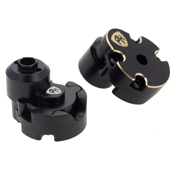 Aluminum Rear Outer Portal Housing + Brass Counterweight