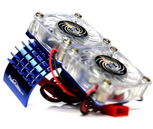 Aluminum Cooling Fan Slash 4WD Blue