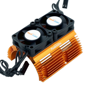 Powerhobby Heat Sink w Twin Turbo High Speed Cooling Fans