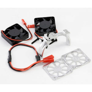 1/8 Aluminum Heatsink 40mm Dual High Speed Cooling Fans