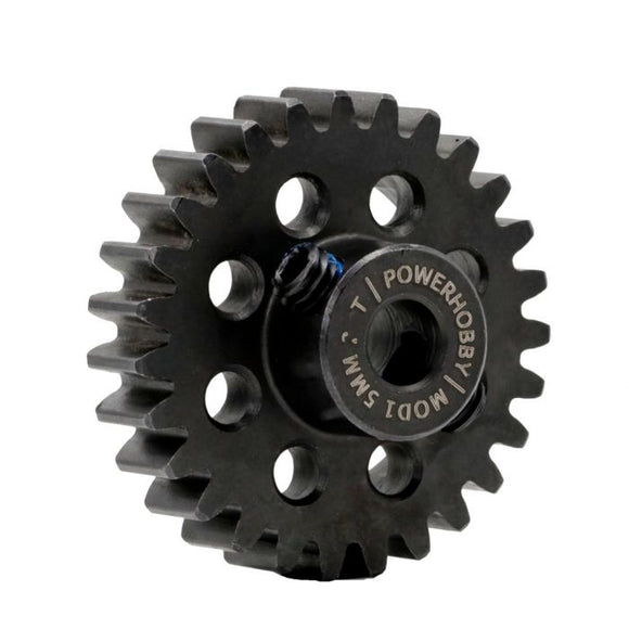 Hardened Steel 23T Mod1 5mm Pinion Gear with 2 Grub Screws