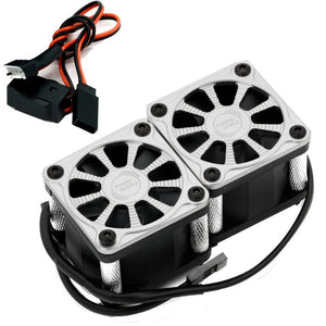 Twister Twin / Dual 40mm 1/8 1/5 Motor Aluminum Cooling Fan