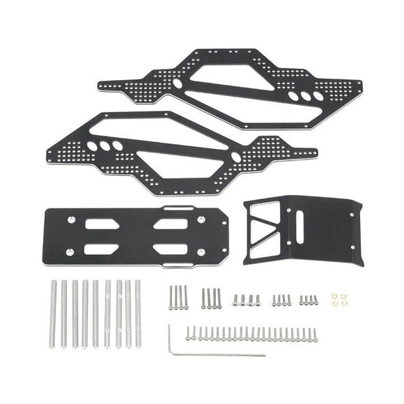 Aluminium Rock Racer Conversion Chassis Kit Black