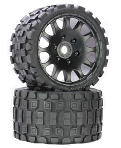 Scorpion Belted Monster Truck Wheel / Tires (pr.) - Race