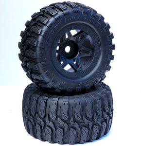 1/8 Defender 3.8" Belted All Terrain Tires 17mm Mounted