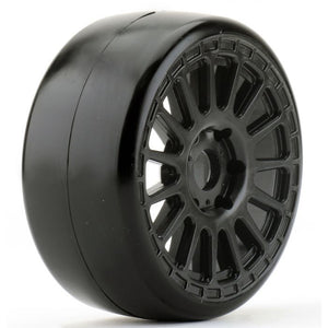 1/8 GT Slick Belted Pre-Mounted Tires 17mm Hard