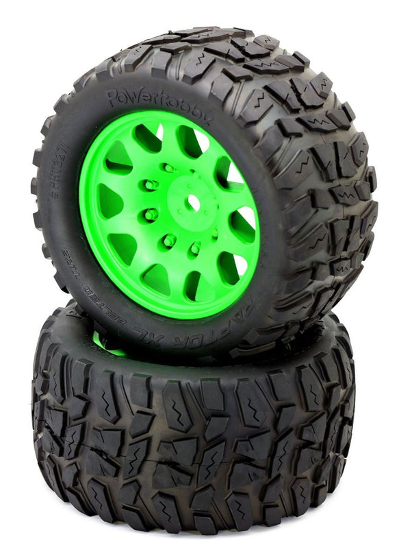 Powerhobby Raptor XL Belted Tires / Viper Wheels (2)