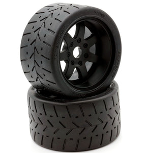 1/8 Gripper 54/100 Belted Mounted Tires 17mm Black