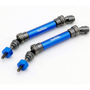 Front Steel Driveshaft / CVD Blue Traxxas Slash