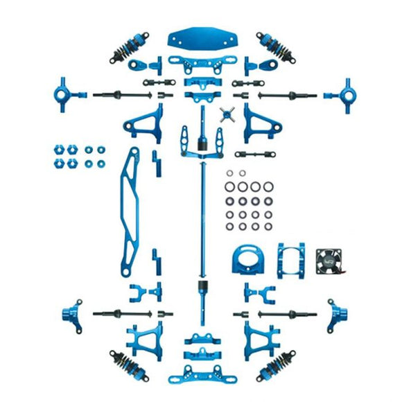 Tamiya TT-02 Aluminum Upgrade Kit TT02 -Blue