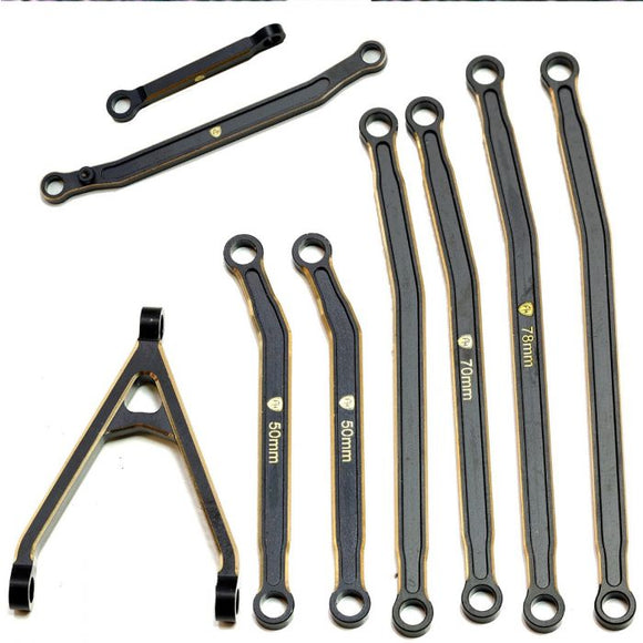 Brass High Clearance Chassis Links, for Axial SCX24 Jeep /