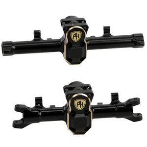 Brass Front/Rear Axle Housing w/Covers, for Axial SCX24 Jeep