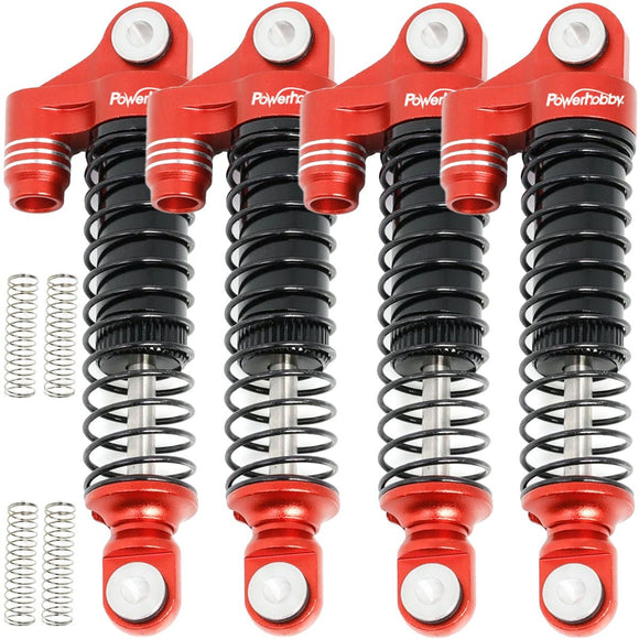 Aluminum 51mm Long Travel Shocks, Red, for Traxxas