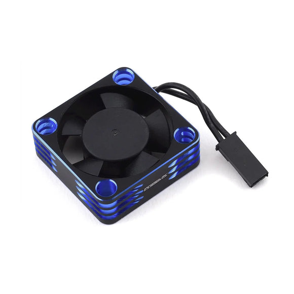 30x30x10mm Aluminum High Speed HV Cooling Fan (Blue/Black)