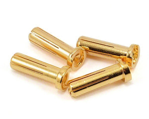 5.0mm Super Bullet Sold Gold Connectors (4 Male)