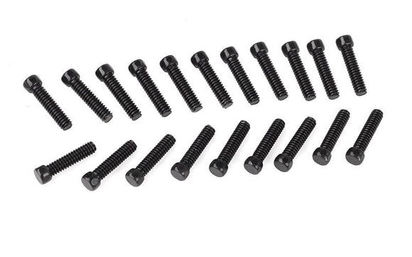 Scale Hex Head Bolts (M2x6mm) (Black)