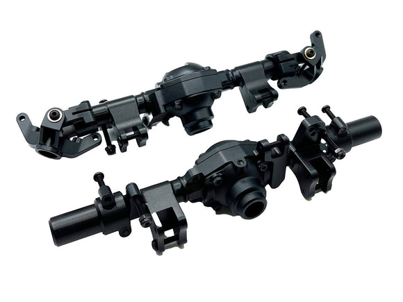 Black Aluminum Axle Housing Set, Front & Rear for CEN F450