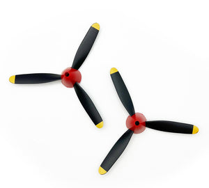 3-Blade Propeller & Spinner (2); P-40