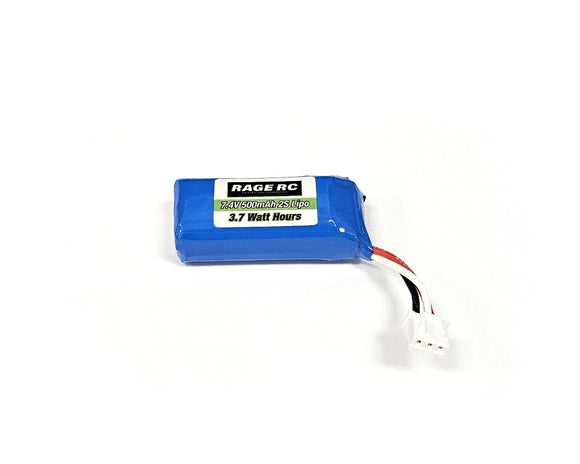 7.4V 500mAh LiPo Battery; Mini Trek