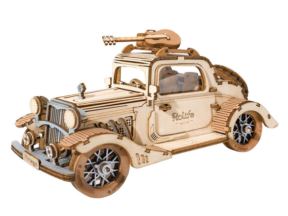 Classic 3D Wood Puzzles; Vintage Car