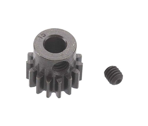 EXTRA HARD 15 TOOTH BLACKENED STEEL 32P PINION 5M/M