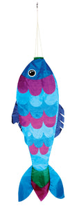 36" Blue Fish Windsock