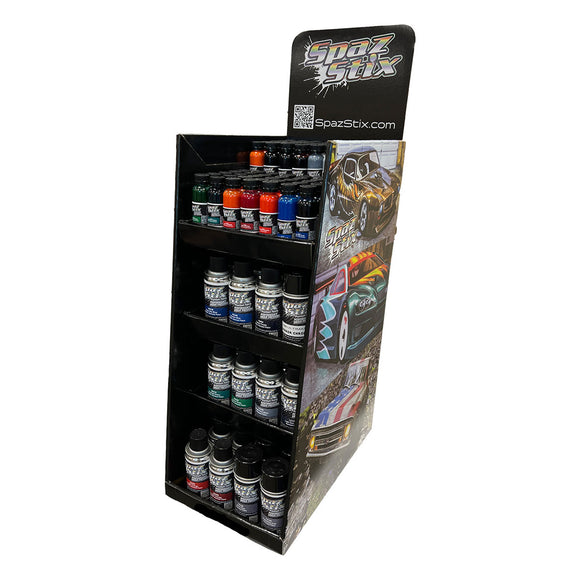 Spax Stix Counter Top Display Holds 36 Airbrush/36 Aerosol