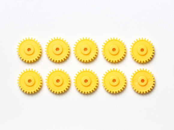 JR Mini 4WD G-18 Gear, Yellow (10pcs)