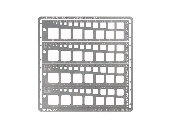 Modeling Template Square 1-10mm