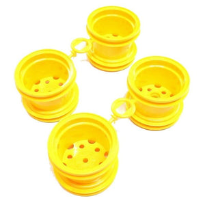 Front and Rear Wheel Set, Yellow, for Blackfoot