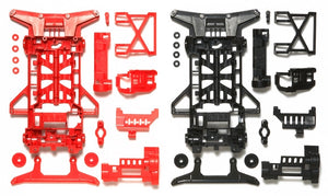 JR Super X Chassis Set, Reinforced (Red/Black)