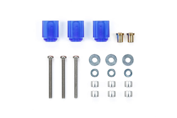 JR Mini 4WD Hi-Mount Tube Stabilizer Set, Clear Blue