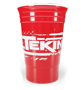 Tekin Logo Cup, Double Wall Red Solo