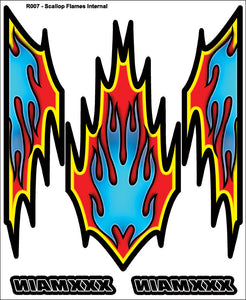 Scallop Flames Internal Graphic