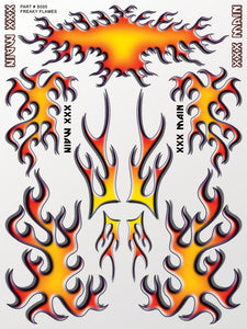 Freaky Flames Sticker Sheet