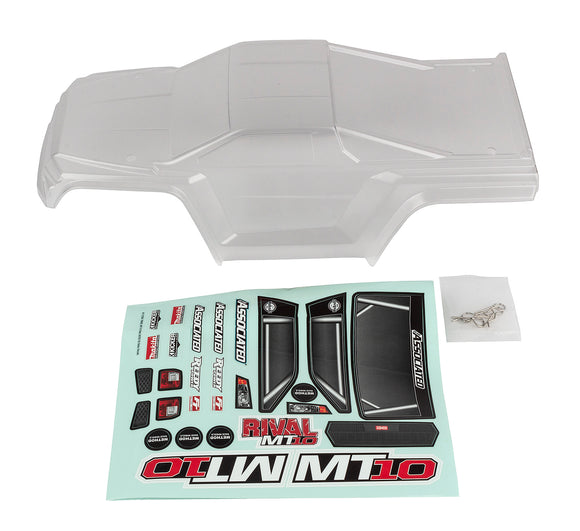 RIVAL MT10 Body V2, Clear - Race Dawg RC