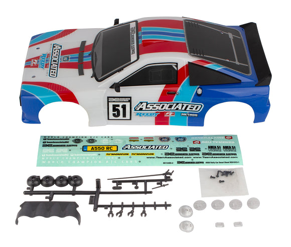 Apex2 Sport, A550 Body, Painted - Race Dawg RC