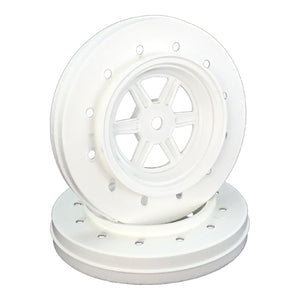 Gambler Wheels for Accelerator Tires, White - Race Dawg RC