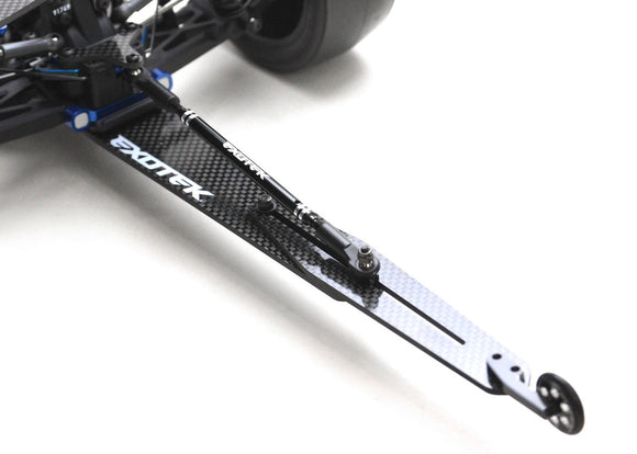 B6 Wheelie Bar Set, CF Adjustable for B6.1-B6.2 - Race Dawg RC