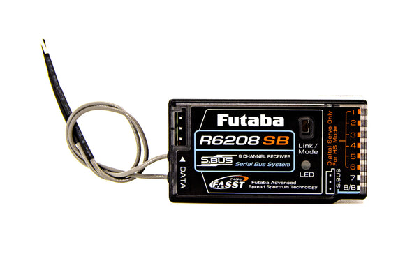 R6208SB 2.4GHz FASST S.Bus Micro Receiver - Race Dawg RC