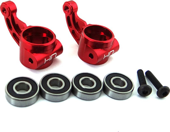 Aluminum Oversized Bearing Knuckle, for Arrma 2WD, Red - Race Dawg RC